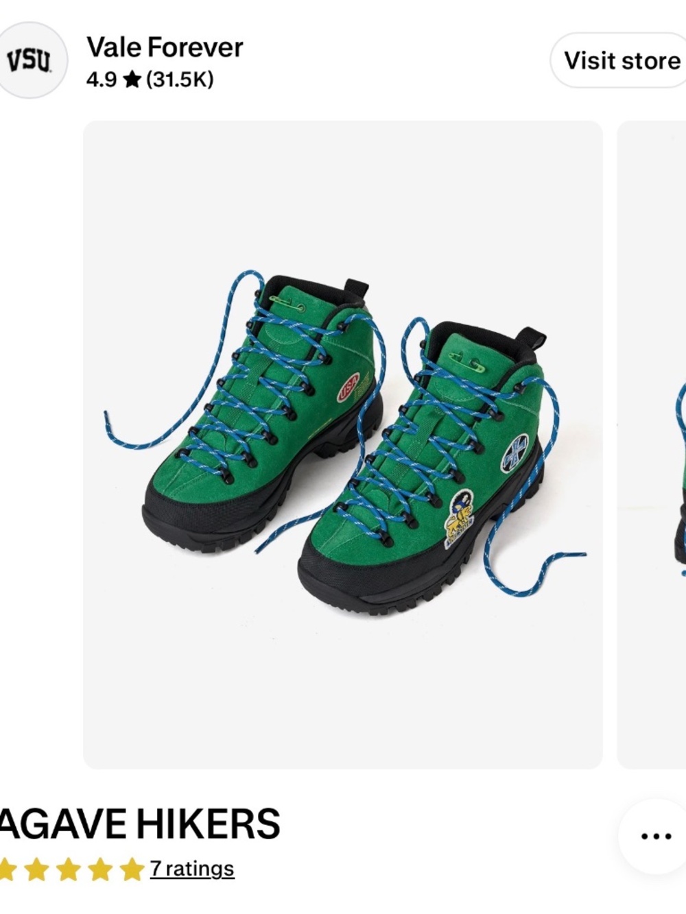 VALE HIKER BOOTS AGAVE